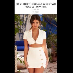 2 piece suede set from OhPolly UK size 4 (US XS)